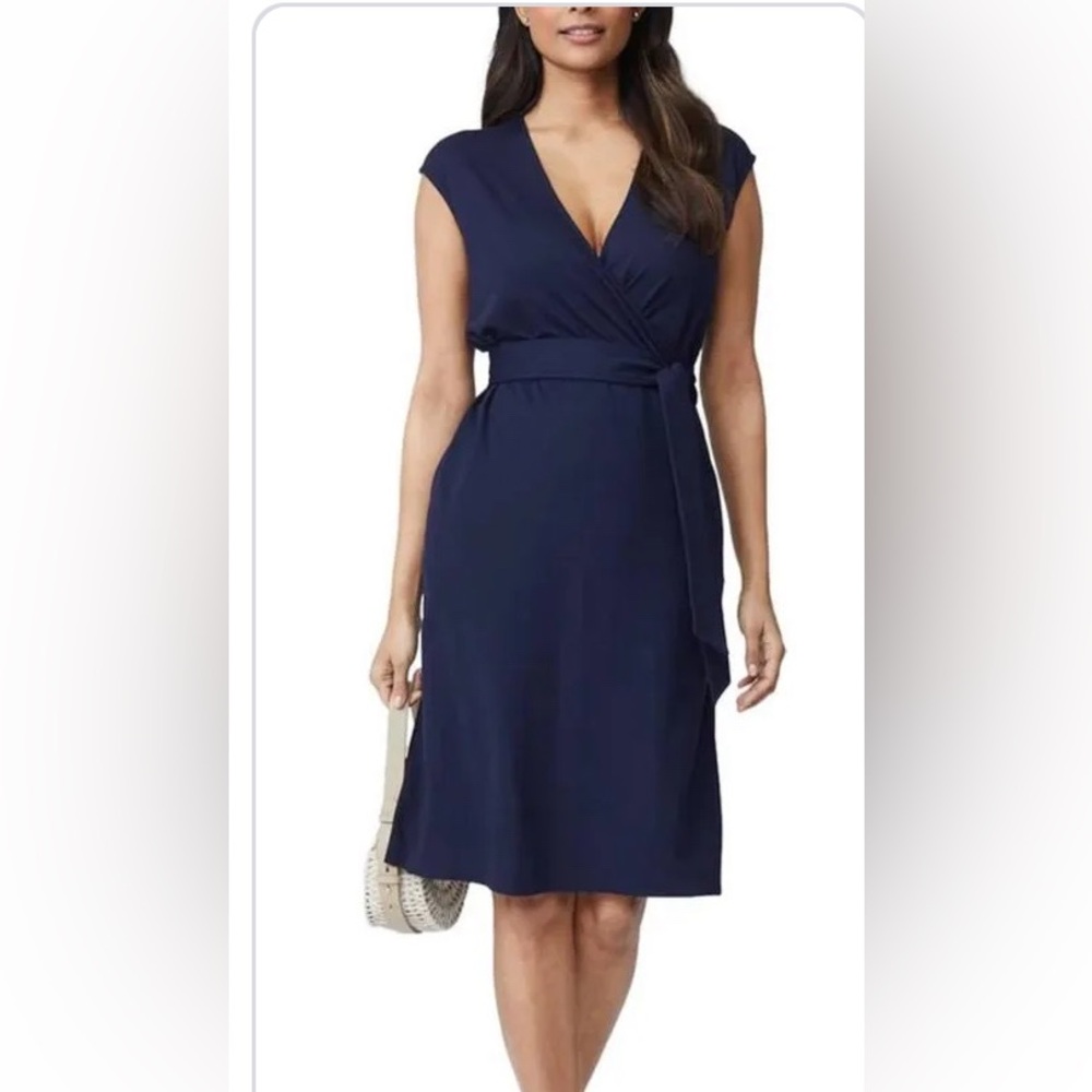 J.McLaughlin Lorelei Dress in Deep Navy | Size L NWT